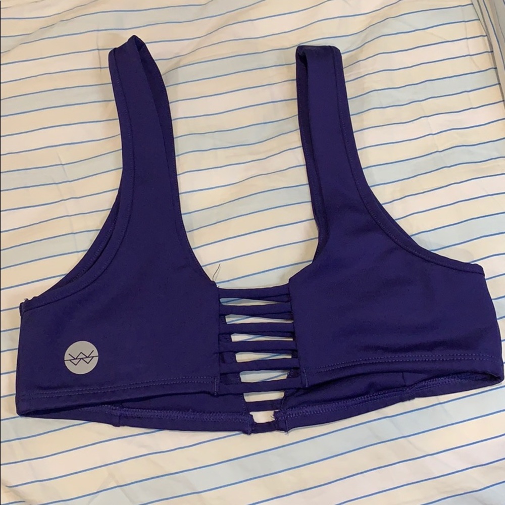 NWOT Purple without walls sports bra